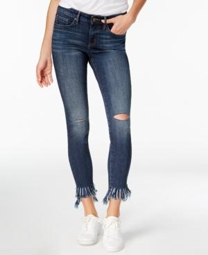William Rast Frayed-hem Skinny Jeans