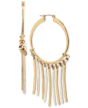 Robert Lee Morris Soho Two-tone Stick & Hoop Chandelier Earrings