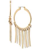 Robert Lee Morris Soho Two-tone Stick & Hoop Chandelier Earrings