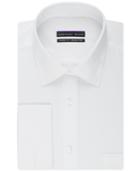 Geoffrey Beene Men's Classic-fit Wrinkle Free Bedford Cord Solid French Cuff Dress Shirt