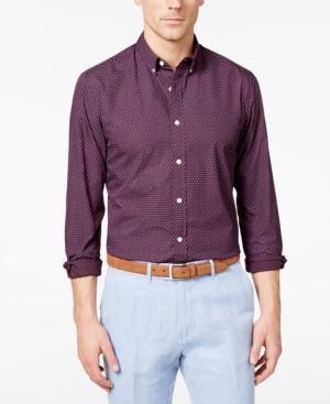 Tommy Hilfiger Men's Poplin Open-dot Shirt