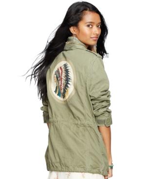 Denim & Supply Ralph Lauren Poplin Graphic Field Jacket