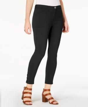 Style & Co Lace-up Straight-leg Pants, Created For Macy's