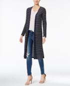Chelsea Sky Striped Maxi Cardigan, Only At Macy's
