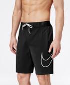 Nike Men's Graphic-print Logo Swim Shorts