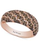 Le Vian Chocolatier Diamond Pave Ring (1-1/5 Ct. T.w.) In 14k Rose Gold