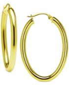 Giani Bernini Medium Polished Hoop Earrings In Sterling Silver, Created For Macy's