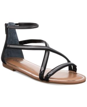 Bar Iii Victoria Strappy Flat Sandals, Created For Macy's Women's Shoes