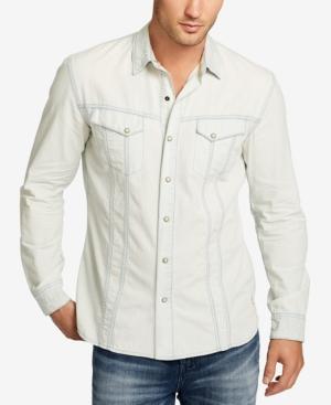 William Rast Men's Oak Denim Shirt