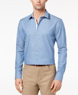 Ryan Seacrest Distinction Men's Slim-fit Chambray Shirt, Created For Macy's