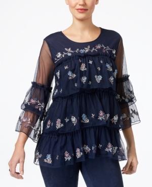 Style & Co Tiered Ruffled Top, Created For Macy's