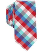Bar Iii Men's Heywood Check Skinny Tie, Only At Macy's