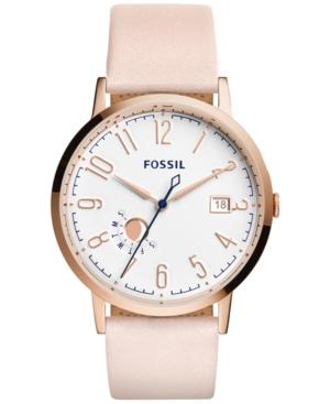 Fossil Women's Vintage Muse Blush Leather Strap Watch 40mm Es3991