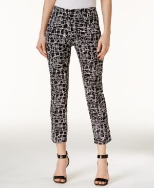 Alfani Petite Printed Capri Pants, Created For Macy's