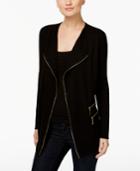 Inc International Concepts Zip-up Cardigan, Created For Macy's