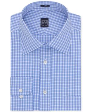 Ike Behar Blue Topaz Check Dress Shirt