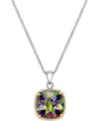 Mystic Quartz (6 Ct. T.w.) Pendant Necklace In Sterling Silver And 14k Gold