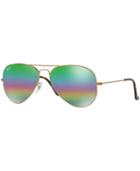 Ray-ban Original Aviator Rainbow Mirrored Sunglasses, Rb3025 62