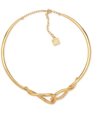 Anne Klein Gold-tone Interlocking Collar Necklace