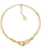 Anne Klein Gold-tone Interlocking Collar Necklace