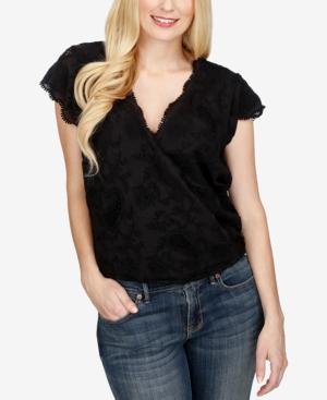 Lucky Brand Embroidered Short-sleeve Top