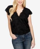 Lucky Brand Embroidered Short-sleeve Top