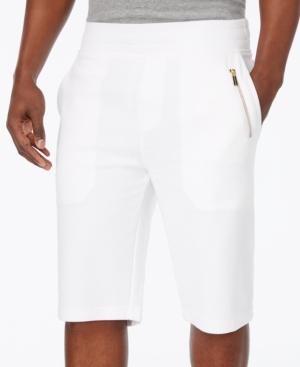 Sean John Men's Textured-stripe Knit 12 Shorts