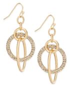 Inc International Concepts Gold-tone Pave Multi-ring Drop Earrings, Only At Macy's
