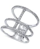 Effy Diamond Stacked Midi Ring (5/8 Ct. T.w.) In 14k White Gold