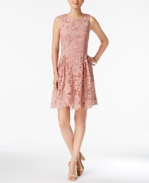 Cece Claiborne Lace Fit & Flare Dress