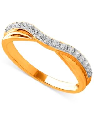 Diamond Contour Band In 14k Gold (1/6 Ct. T.w.)