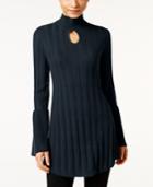 Style & Co. Mock-neck Keyhole Tunic Sweater, Only At Macy's