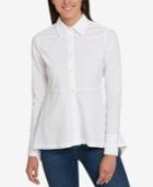Tommy Hilfiger Peplum Shirt, Created For Macy's