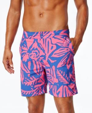 Tommy Hilfiger Men's Cole Brook Tropical-print Boardshorts