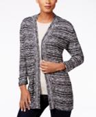 Karen Scott Space-dyed Open-front Cardigan, Only At Macy's