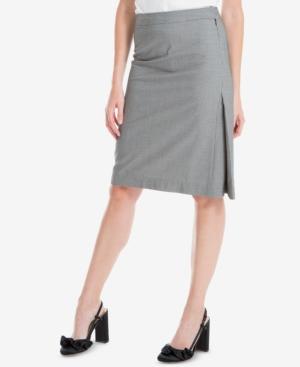 Max Studio London Printed Pleated Skirt