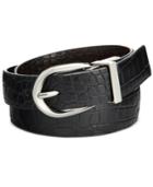 Style & Co Reversible Croco-embossed Skinny Belt, Only At Macy's