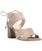 Franco Sarto Gem Lace-up Block Heel Sandals Women's Shoes