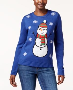 Karen Scott Snowman Holiday Sweater, Created For Macy's