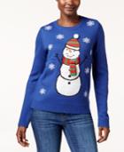 Karen Scott Snowman Holiday Sweater, Created For Macy's
