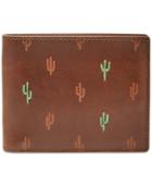 Fossil Men's Kenny Rfid-blocking Cactus Leather Bifold Wallet