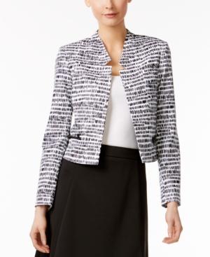 Calvin Klein Printed Open-front Blazer