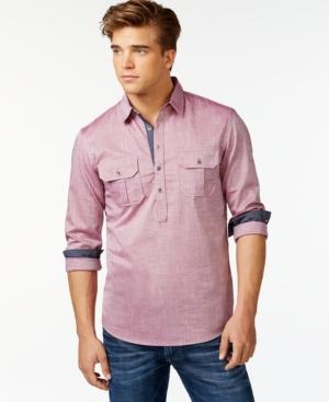 Guess Long-sleeve Military Popover Shirt