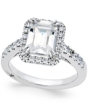 Marchesa Diamond Engagement Ring (3-1/3 Ct. T.w.) In 18k White Gold, Created For Macy's