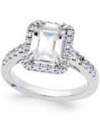 Marchesa Diamond Engagement Ring (3-1/3 Ct. T.w.) In 18k White Gold, Created For Macy's