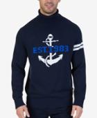 Nautica Men's Intarsia Anchor Turtleneck Sweater