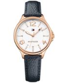Tommy Hilfiger Women's Table Black Leather Strap Watch 36mm 1781718