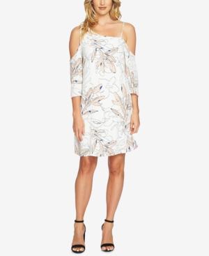 1.state Printed One-shoulder Dress
