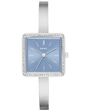 Dkny Women's Stonewall Stainless Steel Half-bangle Bracelet Watch 24mm Ny2557