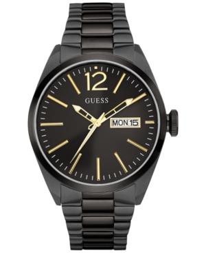 Guess Men's Black Ion-plated Stainless Steel Bracelet 44mm U0657g2